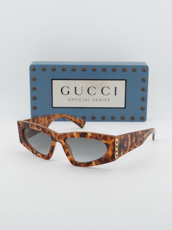 Gucci GG2040S 004 Cat Eye Sunglasses – Havana / Grey Gradient main image 6